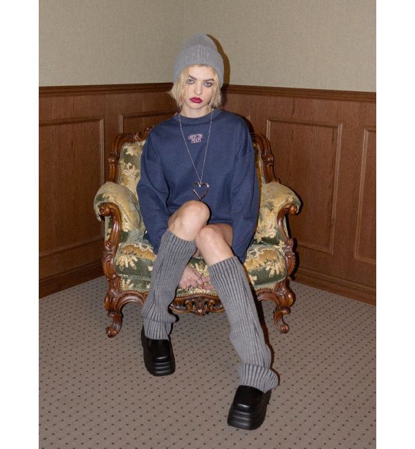 EVRIS「プレーティングリブレッグウォーマー」|レッグウォーマー|