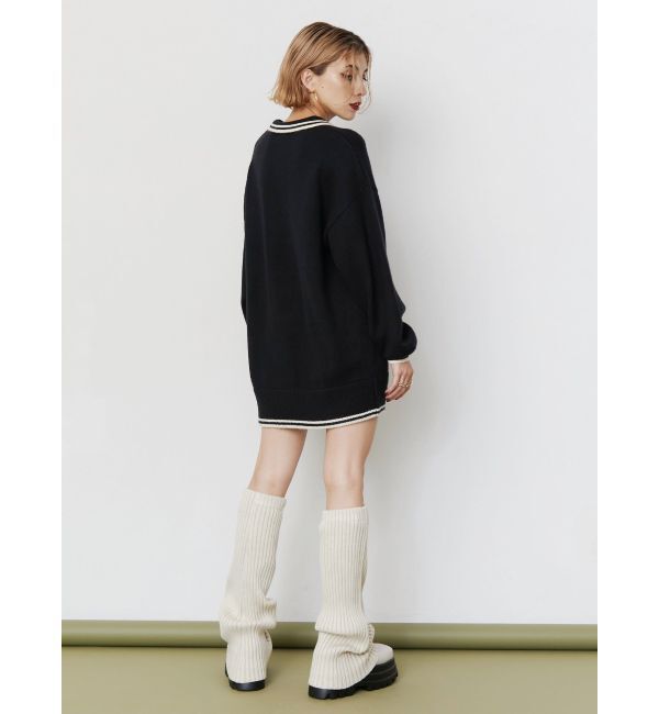 EVRIS「プレーティングリブレッグウォーマー」|レッグウォーマー|