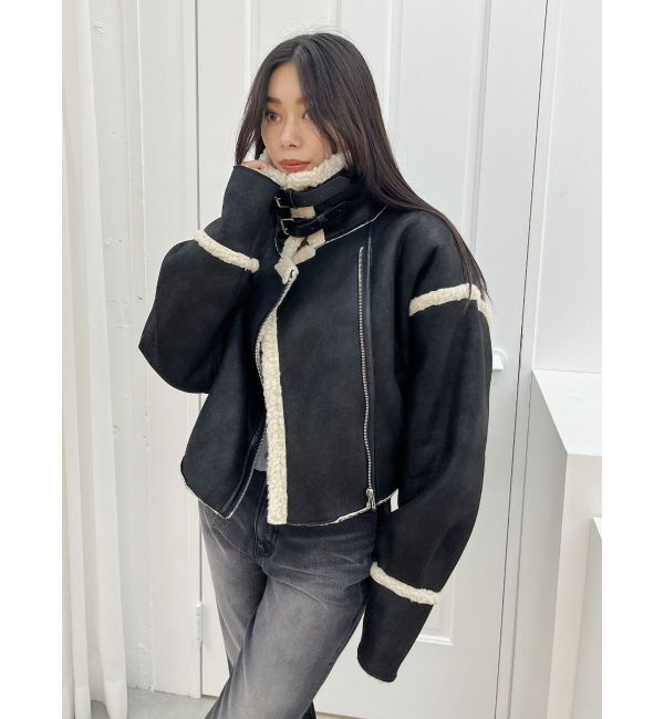 EVRIS「ショートボアブルゾン」|ブルゾン・スタジャン|