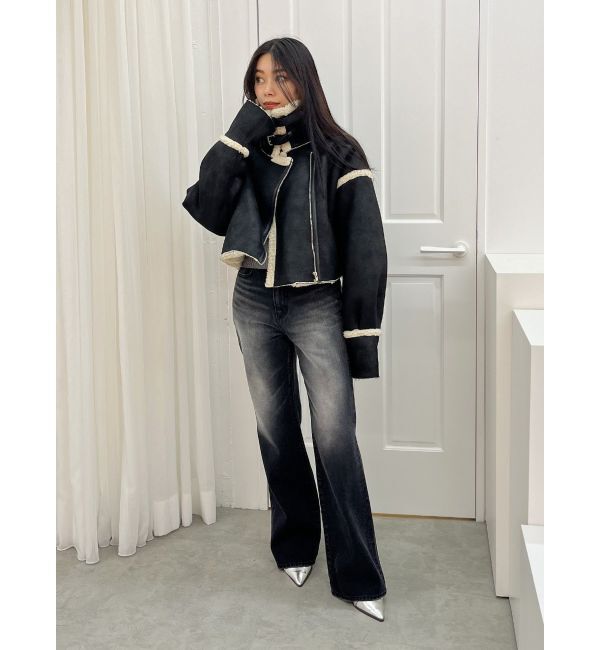 EVRIS「ショートボアブルゾン」|ブルゾン・スタジャン|