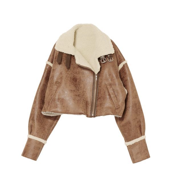 EVRIS「ショートボアブルゾン」|ブルゾン・スタジャン|