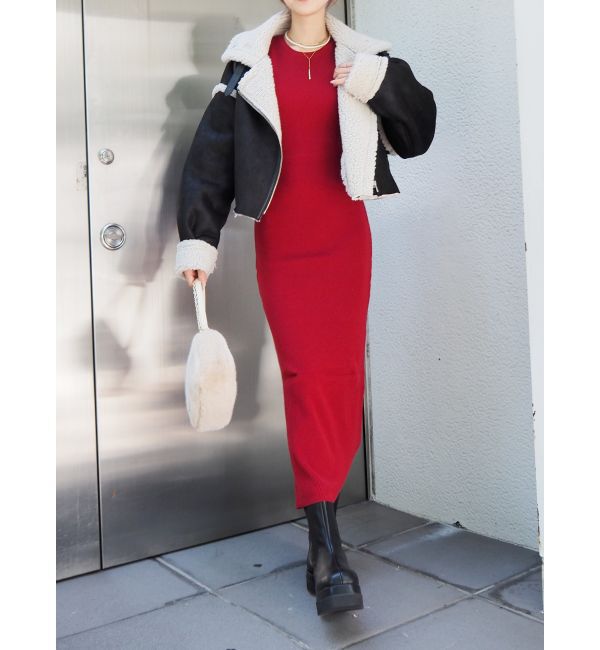 EVRIS「ショートボアブルゾン」|ブルゾン・スタジャン|