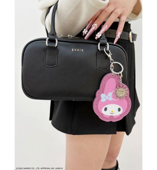 EVRIS「【メロクロコラボ】マイメロディグリッターミラーキーホルダー」|チャーム・キーホルダー|