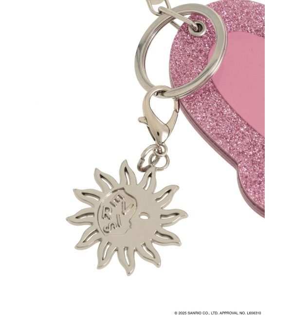EVRIS「【メロクロコラボ】マイメロディグリッターミラーキーホルダー」|チャーム・キーホルダー|
