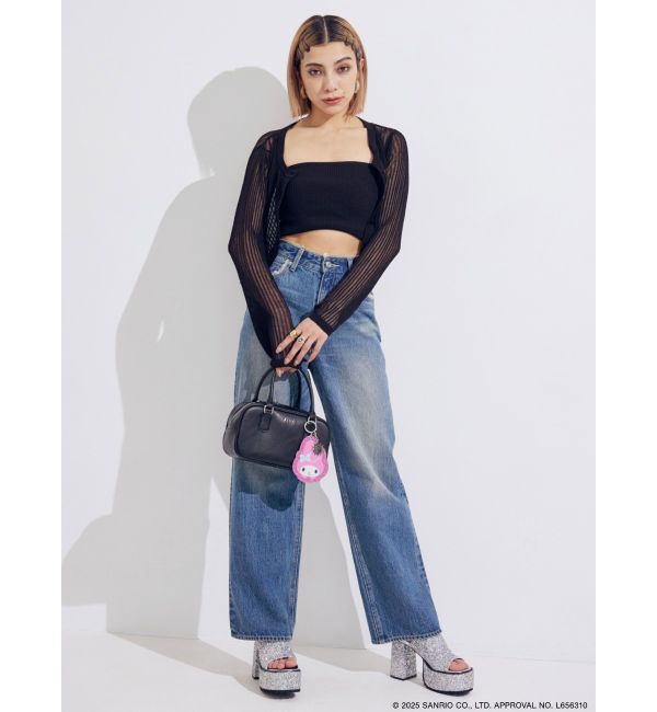 EVRIS「【メロクロコラボ】マイメロディグリッターミラーキーホルダー」|チャーム・キーホルダー|