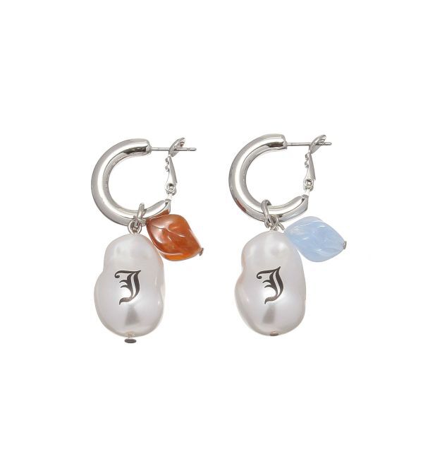 jouetie「ロゴパールストーンピアス」|ピアス|