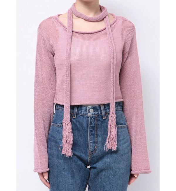 jouetie「ストールシアーニット」|ニット・セーター|