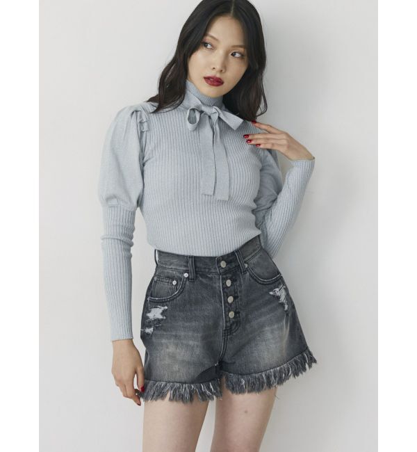jouetie「ダメージデニムショートパンツ」|デニム|