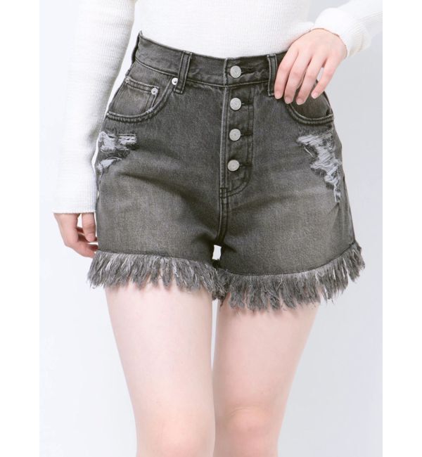 jouetie「ダメージデニムショートパンツ」|デニム|