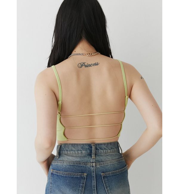 jouetie「バックオープンラメブラレット」|キャミソール|