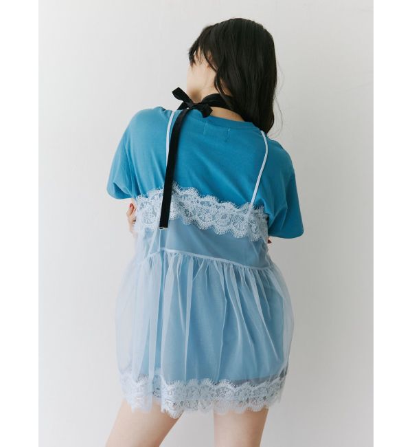 jouetie「ランジェリーレイヤードチュニックTシャツ」|Tシャツ・カットソー|