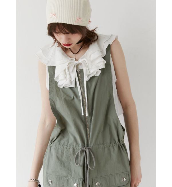 jouetie「フロントZIPジャンプスーツ」|オールインワン|