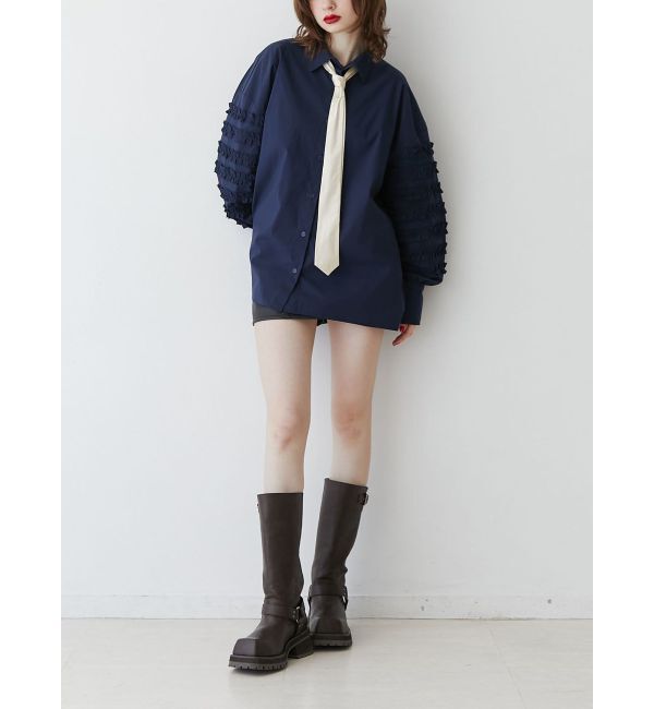 jouetie「スリーブフリルルーズタイシャツ【セットアイテム】」|シャツ・ブラウス|