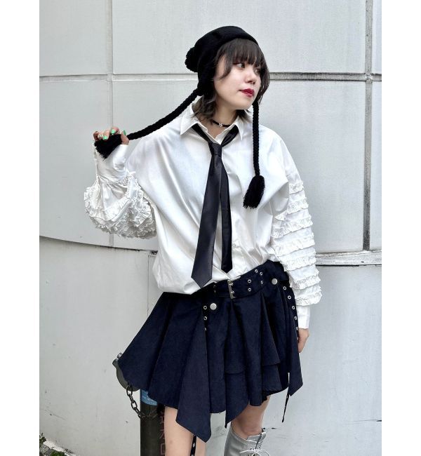 jouetie「スリーブフリルルーズタイシャツ【セットアイテム】」|シャツ・ブラウス|