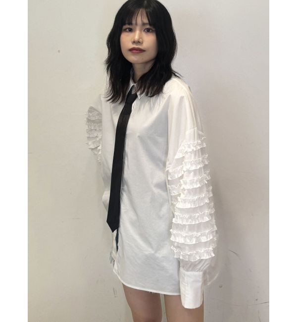 jouetie「スリーブフリルルーズタイシャツ【セットアイテム】」|シャツ・ブラウス|