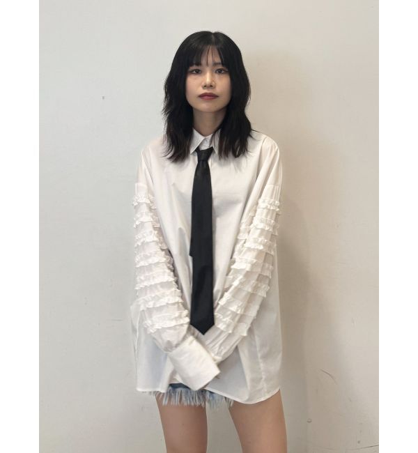 jouetie「スリーブフリルルーズタイシャツ【セットアイテム】」|シャツ・ブラウス|