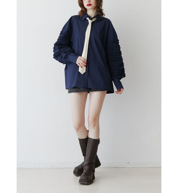 jouetie「スリーブフリルルーズタイシャツ【セットアイテム】」|シャツ・ブラウス|