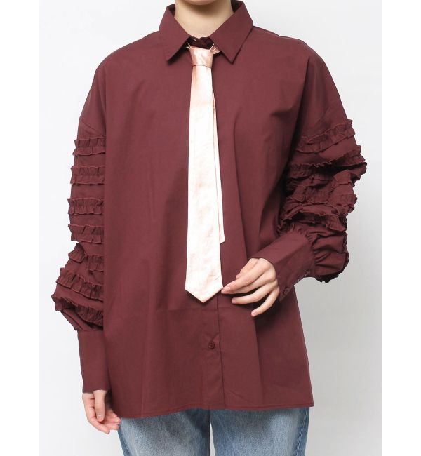 jouetie「スリーブフリルルーズタイシャツ【セットアイテム】」|シャツ・ブラウス|