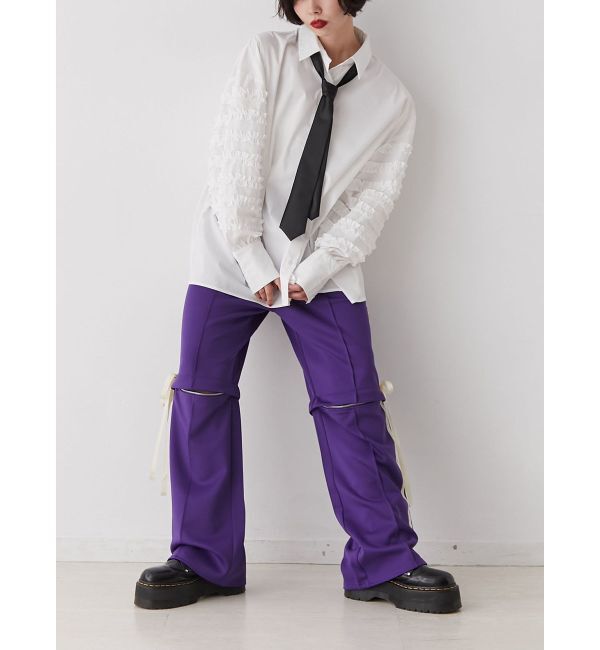 jouetie「スリーブフリルルーズタイシャツ【セットアイテム】」|シャツ・ブラウス|