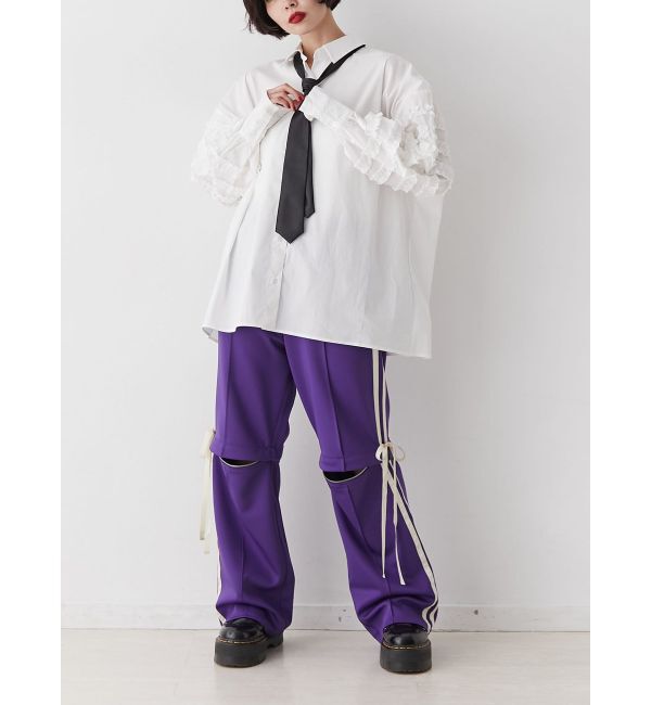 jouetie「スリーブフリルルーズタイシャツ【セットアイテム】」|シャツ・ブラウス|