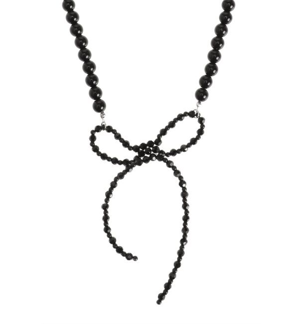 jouetie「ビーズリボンパールネックレス」|ネックレス|