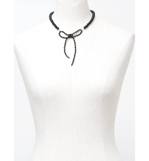 jouetie「ビーズリボンパールネックレス」|ネックレス|