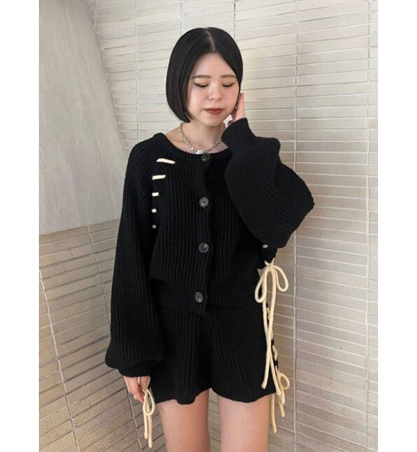 jouetie「バイカラーステッチニットショーツ【セットアップ対応】」|その他|