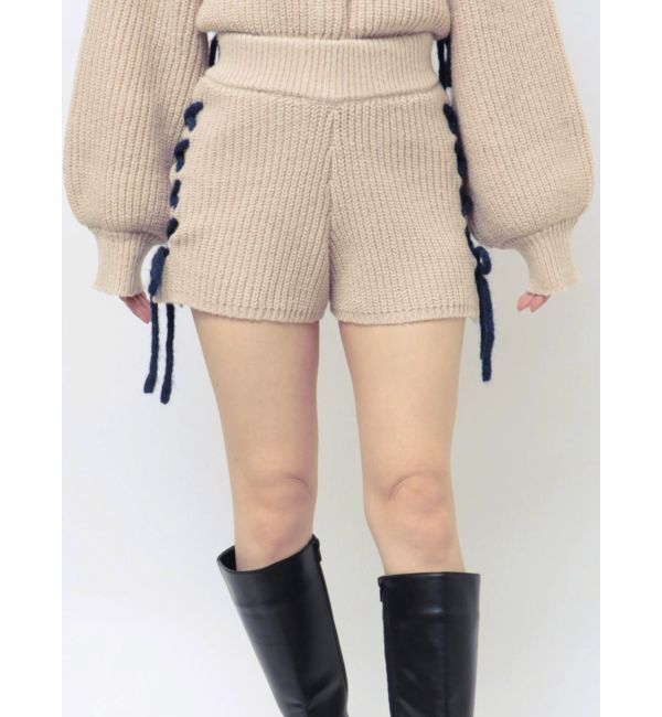 jouetie「バイカラーステッチニットショーツ【セットアップ対応】」|その他|