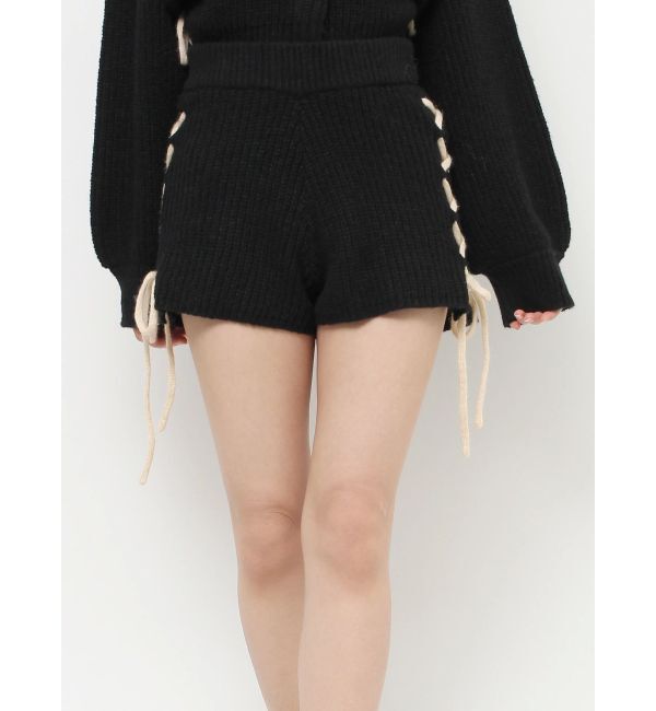 jouetie「バイカラーステッチニットショーツ【セットアップ対応】」|その他|
