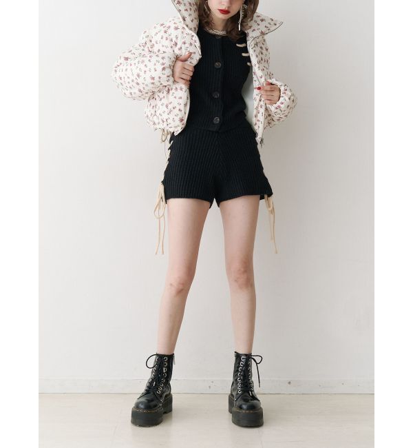 jouetie「バイカラーステッチニットショーツ【セットアップ対応】」|その他|