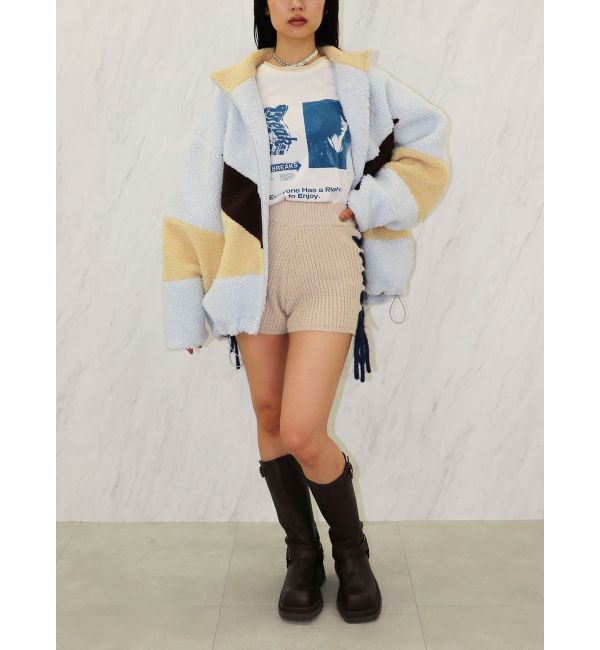 jouetie「バイカラーステッチニットショーツ【セットアップ対応】」|その他|