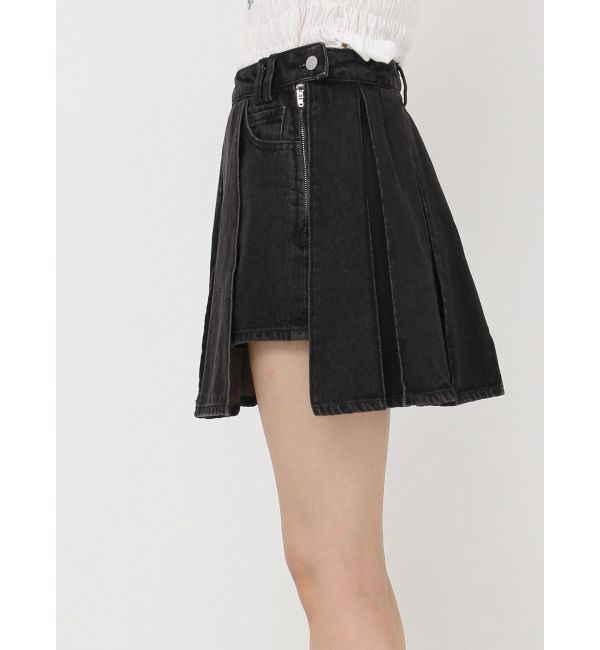 jouetie「ラッププリーツデニムスカパン【セットアップ対応】」|デニム|