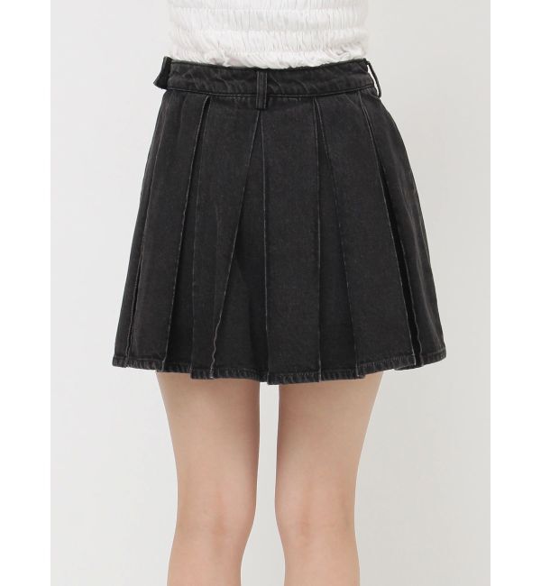 jouetie「ラッププリーツデニムスカパン【セットアップ対応】」|デニム|