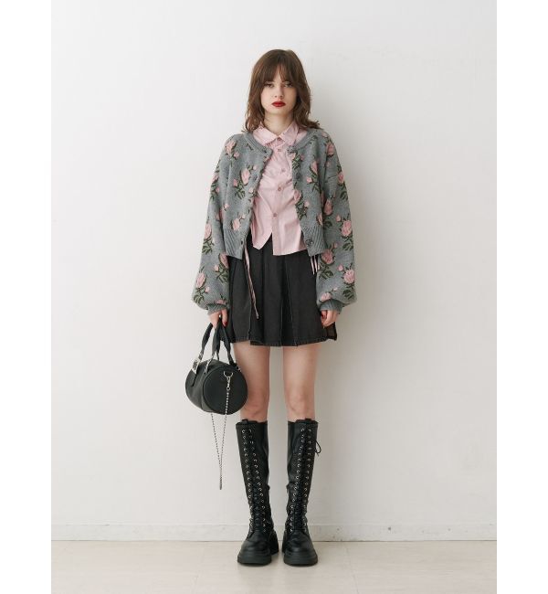 jouetie「ラッププリーツデニムスカパン【セットアップ対応】」|デニム|