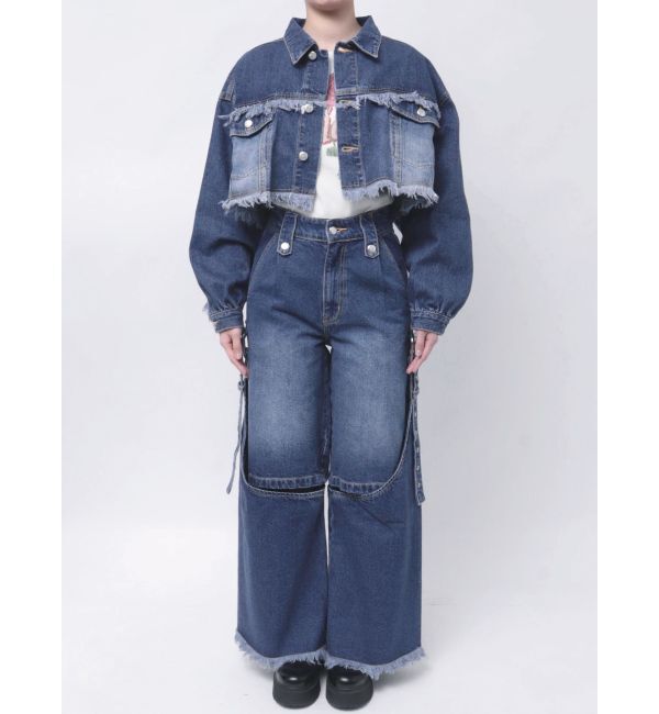 jouetie「2WAYレングスウエスタンデニム【セットアップ対応】」|デニム|
