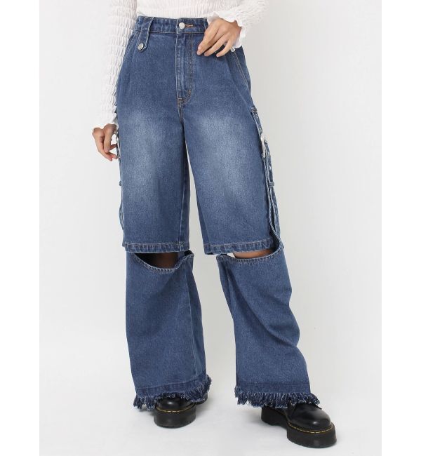 jouetie「2WAYレングスウエスタンデニム【セットアップ対応】」|デニム|
