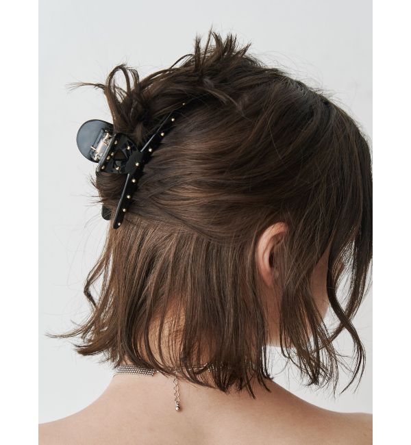 jouetie「スタッズヘアクリップ」|その他|ブラック