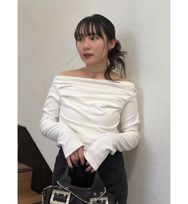 jouetie「ドレープオフショルトップス」|Tシャツ・カットソー|