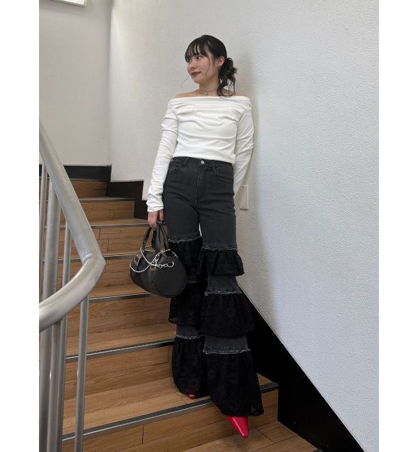 jouetie「ドレープオフショルトップス」|Tシャツ・カットソー|