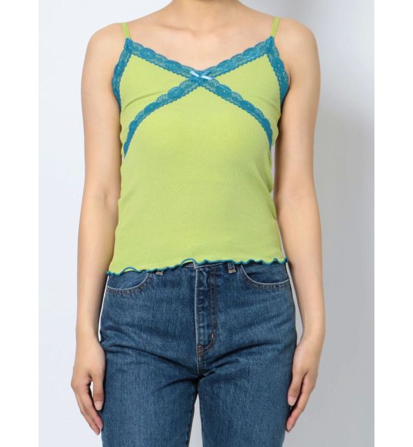 jouetie「ランジェリーテレコキャミソール」|Tシャツ・カットソー|グリーン