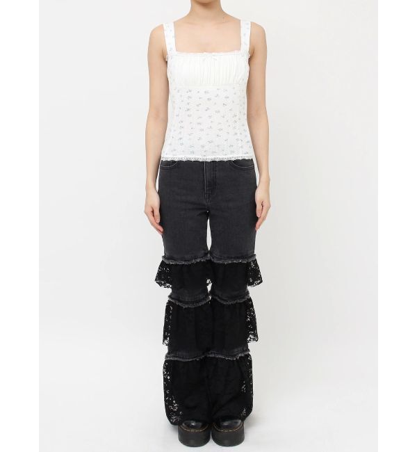 jouetie「ドッキングフリルカットキャミソール」|キャミソール|