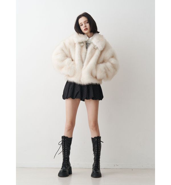 WEB限定】ベルトミドルファーコート（jouetie）｜ルミネのファッション