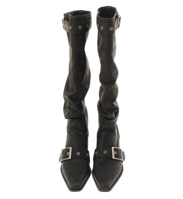 jouetie「ルーズウエスタンベルトブーツ」|ロングブーツ|