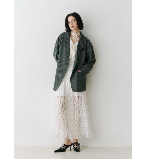 jouetie「ラッフルフリルレースロングワンピース」|ワンピース|