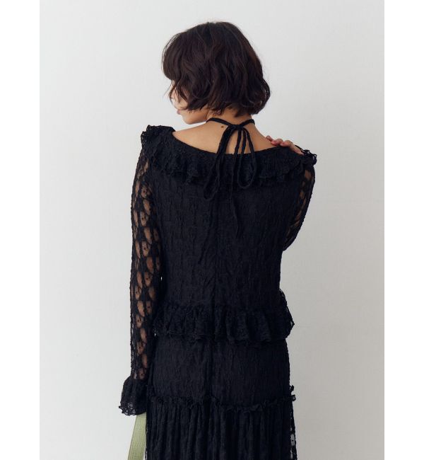 jouetie「ラッフルフリルレースロングワンピース」|ワンピース|