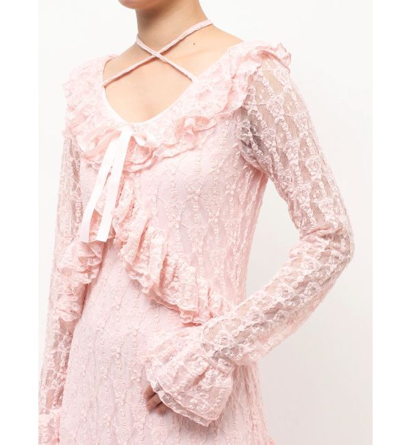 jouetie「ラッフルフリルレースロングワンピース」|ワンピース|