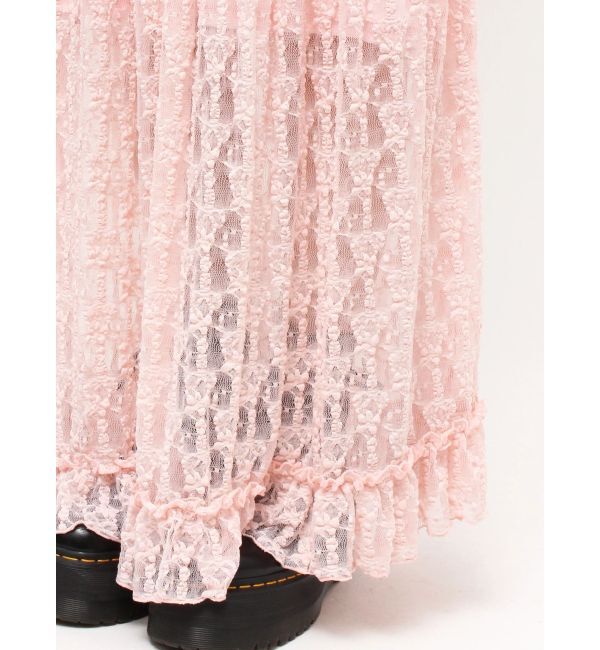 jouetie「ラッフルフリルレースロングワンピース」|ワンピース|