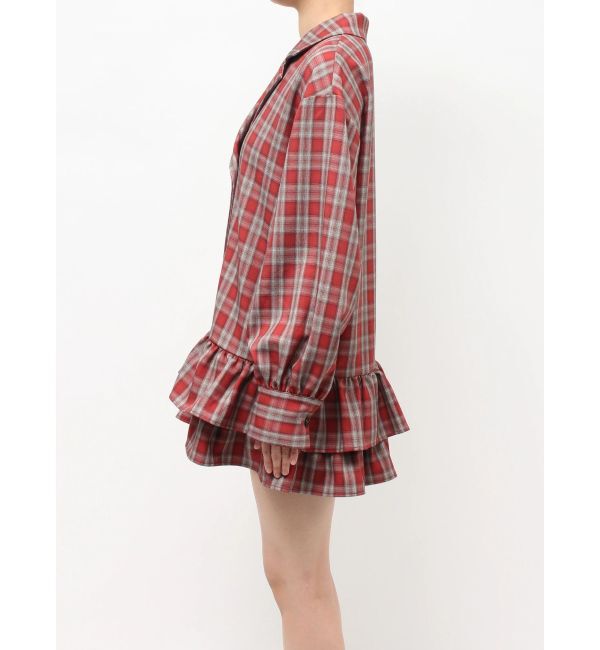 jouetie「ヘムフリルトレンチミニワンピース」|ワンピース|