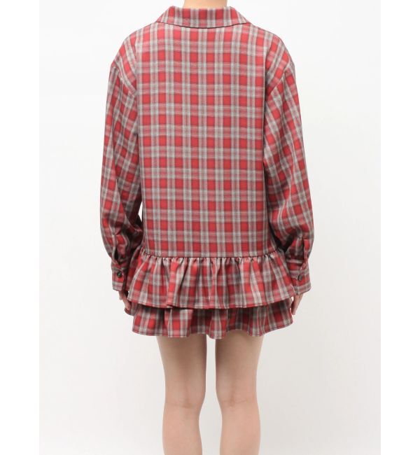 jouetie「ヘムフリルトレンチミニワンピース」|ワンピース|