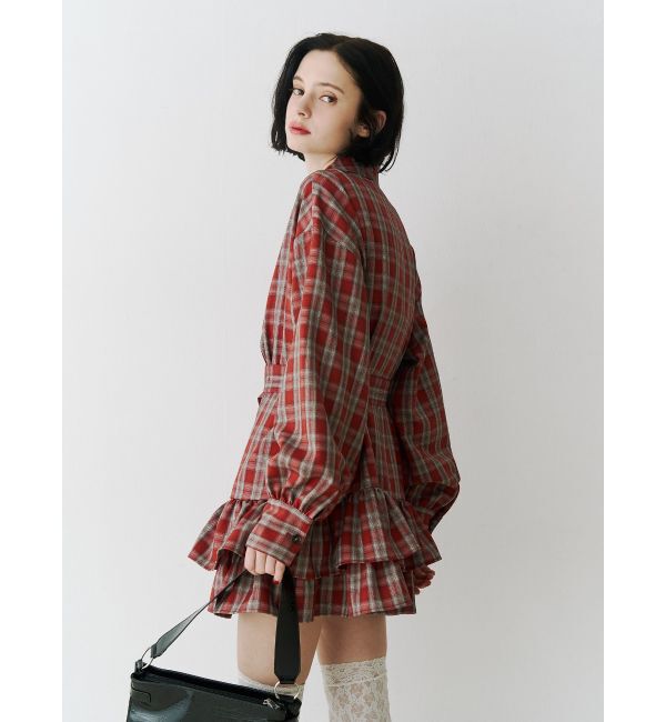 jouetie「ヘムフリルトレンチミニワンピース」|ワンピース|